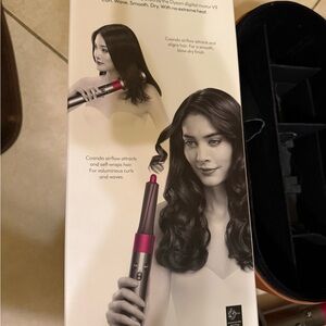 Dyson Hair Styler with Pink Accents